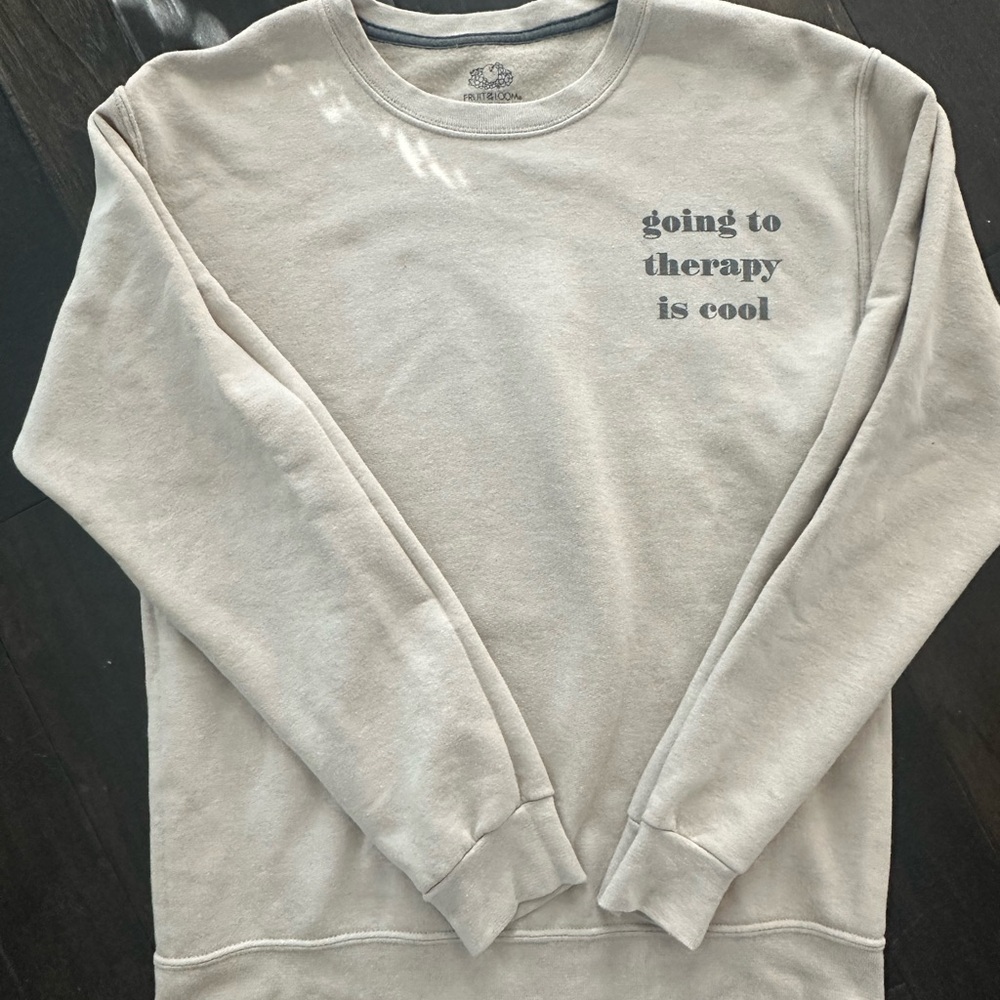 Going to therapy is cool Crewneck Sweater